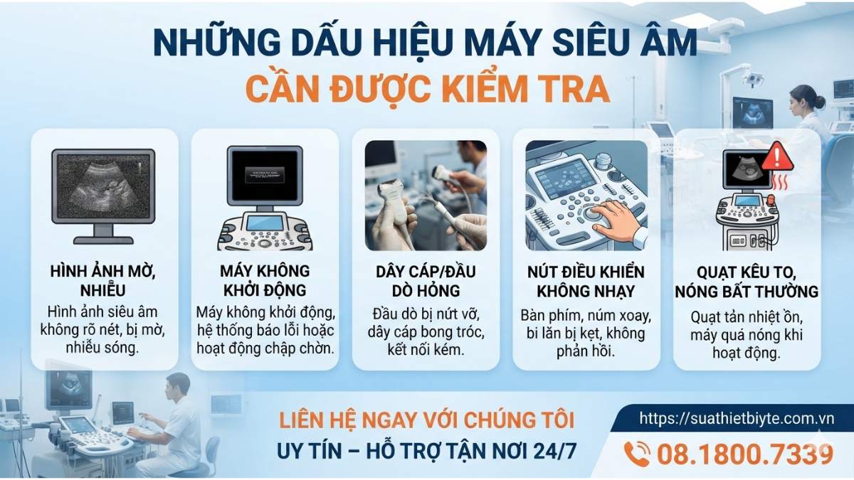 Những Dấu Hiệu Máy Siêu Âm Cần Được Kiểm Tra https://suathietbiyte.com.vn Liên Hệ 08.1800.7339 Uy Tín – Hỗ Trợ Tận Nơi 24/7